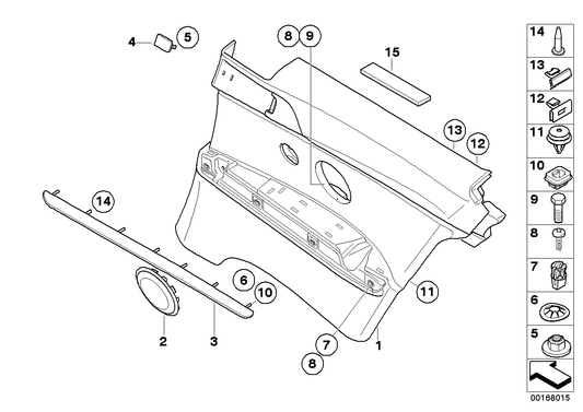 Genuine BMW 51439152829 E92 Lateral Trim Panel Leather Rear Left BAMBUSBEIGE (Inc. M3) | ML Performance US US Car Parts