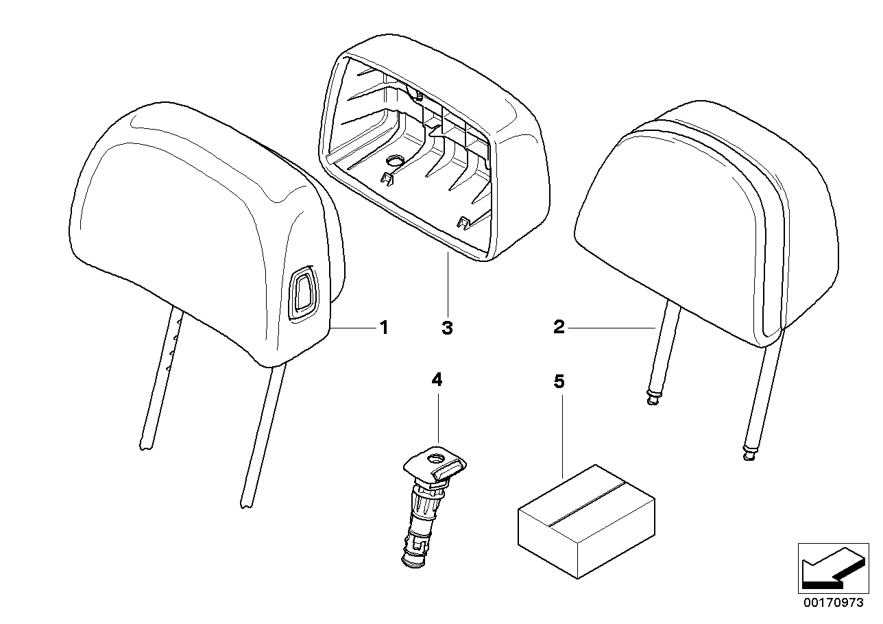 Genuine BMW 52103453567 E83 Guide Right SCHWARZ (Inc. X3) | ML Performance US US Car Parts