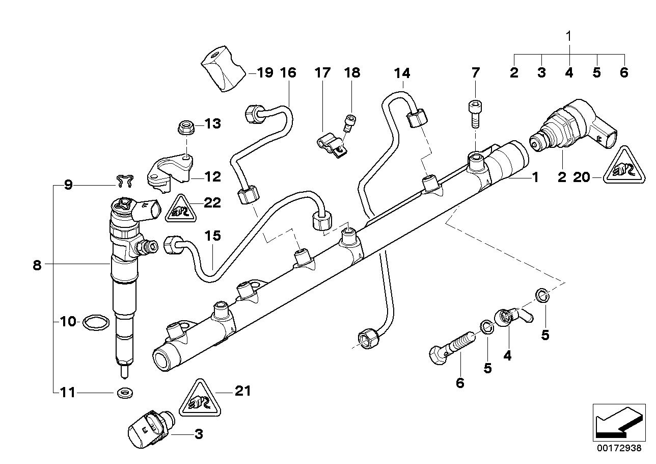 Genuine BMW 13537805736 E93 E46 E91 Connector (Inc. X3 3.0d, 330xd & 525xd) | ML Performance US US Car Parts