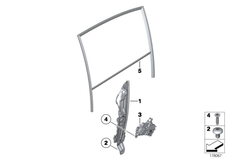 Genuine BMW 51357182615 Electr.Window Lifter Rear Left (Inc. 750iX, 750LdX & 730Li) | ML Performance US US Car Parts
