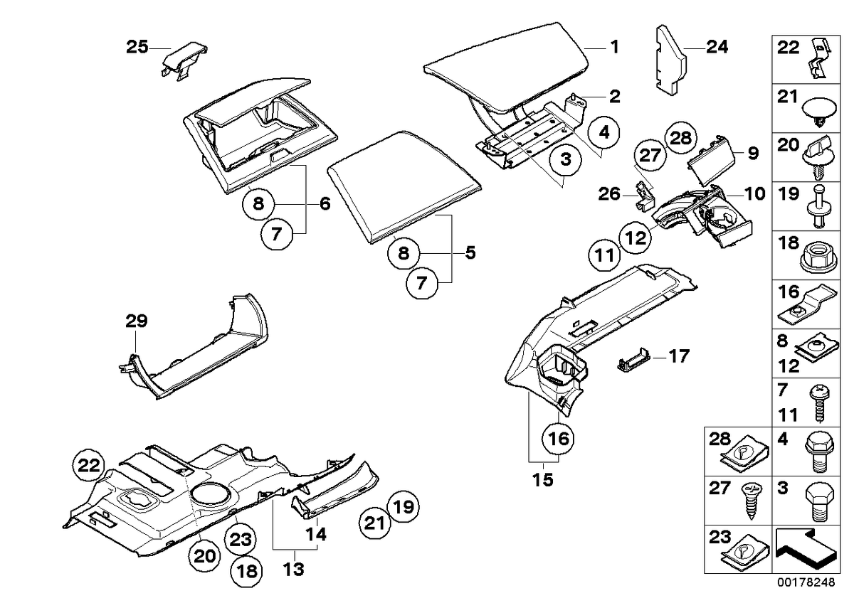 Genuine BMW 51453413299 E83 Passenger's Footwell Trim Panel BASALTGRAU (Inc. X3) | ML Performance US US Car Parts