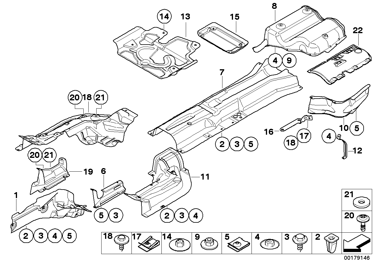 Genuine BMW 51487132299 E60 E61 Heat Insulator F Left Rear Wheel Housing (Inc. 525xd, 528i & 530i) | ML Performance US US Car Parts