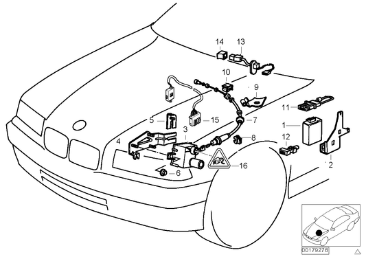 Genuine BMW 65711384767 E34 Actuator Supporting Plate (Inc. 525ix, 525i & 520i) | ML Performance US Car Parts