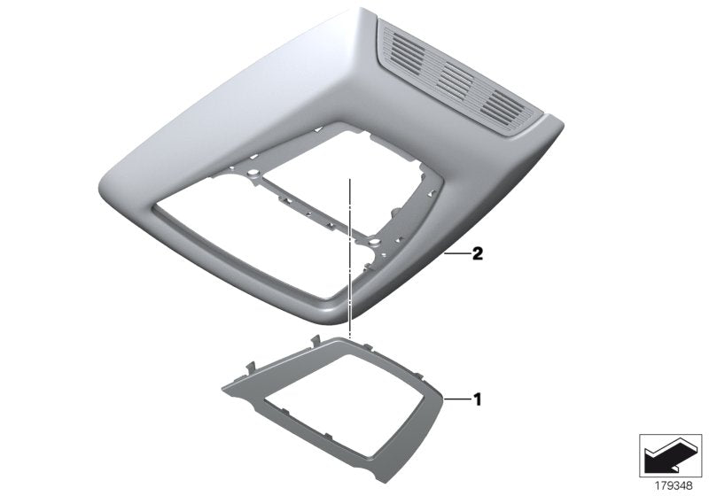 Genuine BMW 61319224355 F25 F26 TriCover, Switch Module, Headliner SAVANNABEIGE (Inc. X3) | ML Performance US US Car Parts