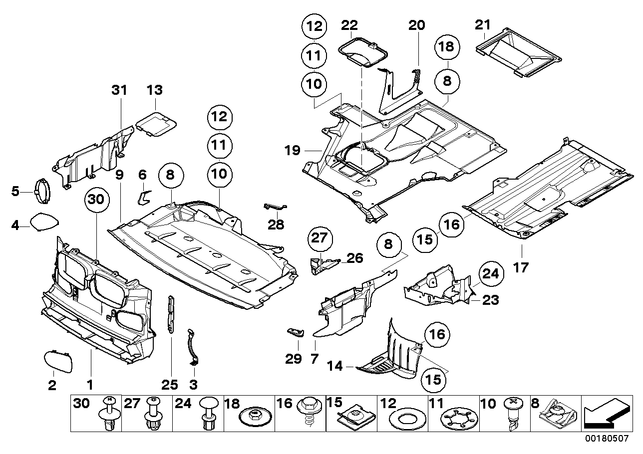 Genuine BMW 51718195646 E39 Underfloor Coating (Inc. 520i, 530i & 523i) | ML Performance US US Car Parts