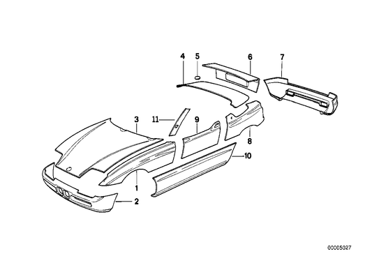 Genuine BMW 41352290420 Side Panel, Front Right (Inc. Z1) | ML Performance US US Car Parts