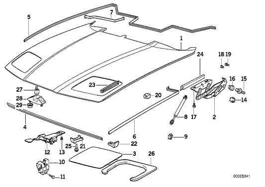 Genuine BMW 51231970582 E31 Catch Bracket Right (Inc. 850CSi, 840i & 840Ci) | ML Performance US US Car Parts