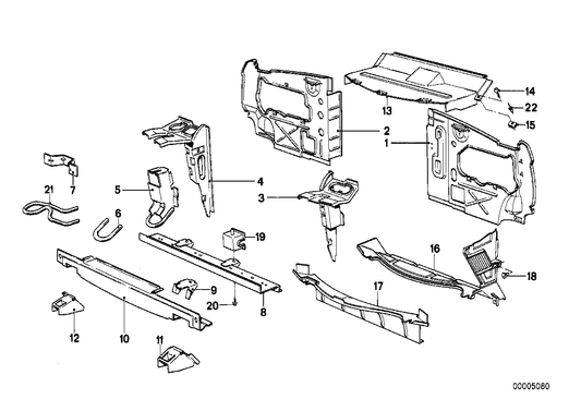 Genuine BMW 41111900694 E28 Bracket Lower Right (Inc. 524td, 520i & 528i) | ML Performance US US Car Parts