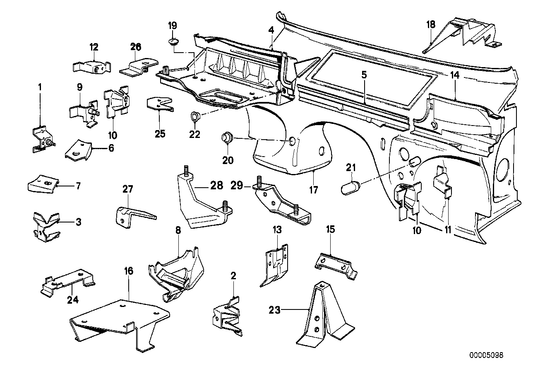 Genuine BMW 41241936200 E30 Support (Inc. 318i, 316 & 316i) | ML Performance US US Car Parts