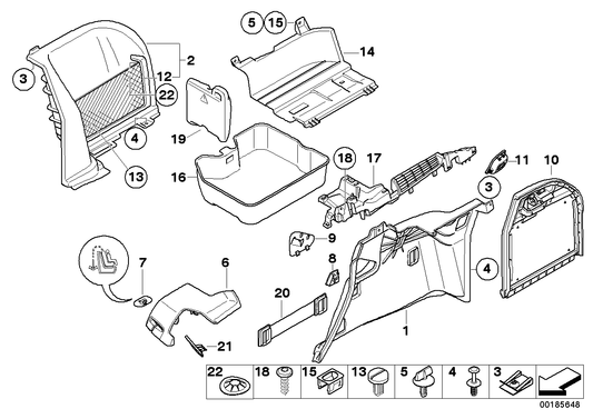 Genuine BMW 51477157717 E70 E91 Multi-Functional Hook GRAU (Inc. X5 3.0d, M5 & 323i) | ML Performance US US Car Parts