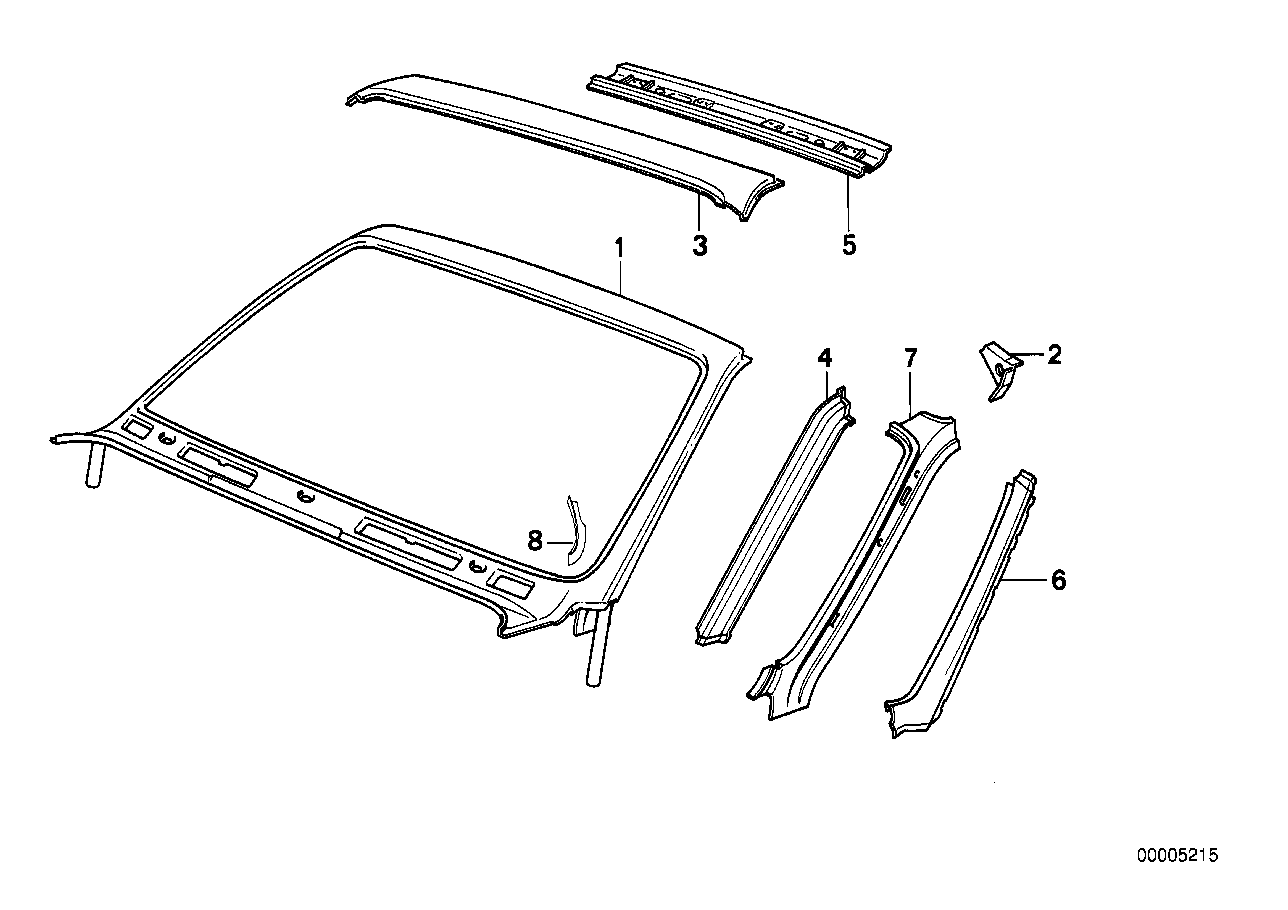 Genuine BMW 41321933954 E30 Upper Apron (Inc. M3, 320i & 325i) | ML Performance US US Car Parts