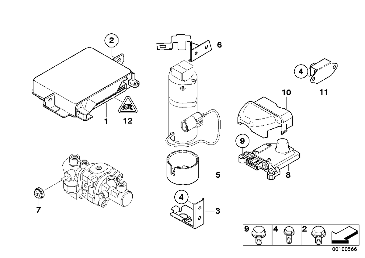 Genuine BMW 34526750114 E38 Basic Control Unit Dsc (Inc. 750i & 750iL) | ML Performance US US Car Parts