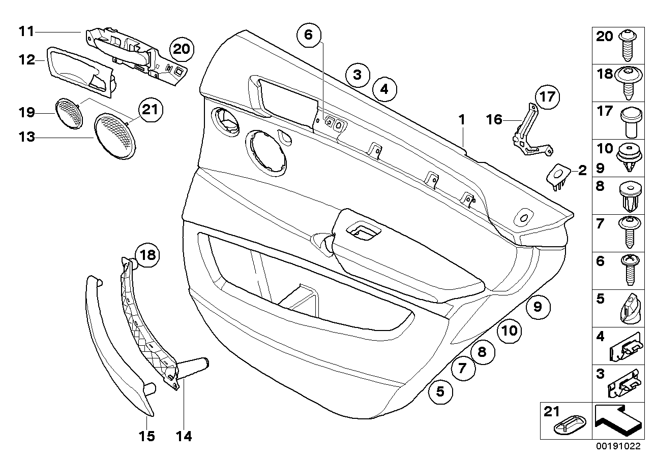 Genuine BMW 51429176589 E71 E72 Door Lining Leather Rear Left SATTELBRAUN (Inc. X6) | ML Performance US US Car Parts