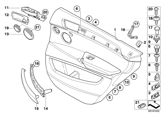 Genuine BMW 51419133434 E71 E72 TriCover, Pull Strap, Left CHATEAU (Inc. X6) | ML Performance US US Car Parts