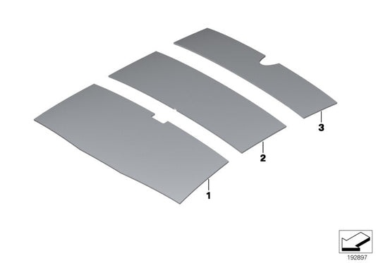 Genuine BMW 51489137183 Sound Insulating Roof Front (Inc. 535i, 535d & 550iX 4.0) | ML Performance US US Car Parts