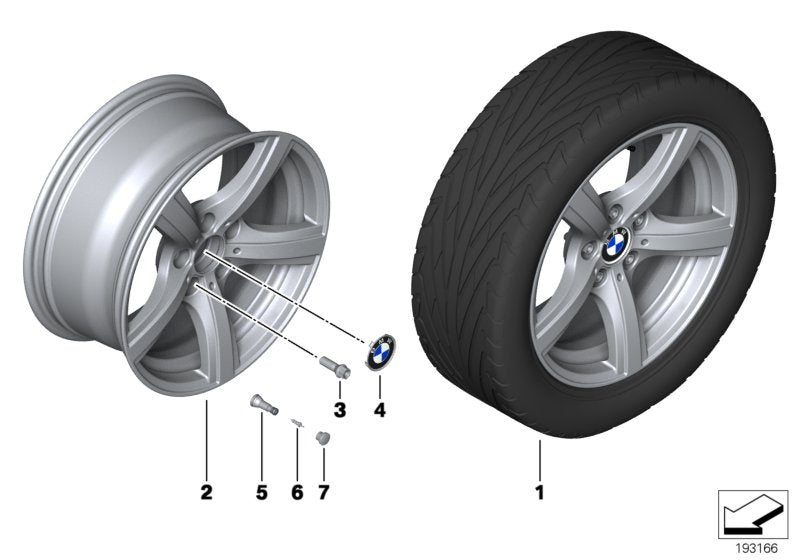 Genuine BMW 36116785240 E89 Light Alloy Rim 8JX17 ET:29 (Inc. Z4 28i, Z4 30i & Z4 20i) | ML Performance US US Car Parts