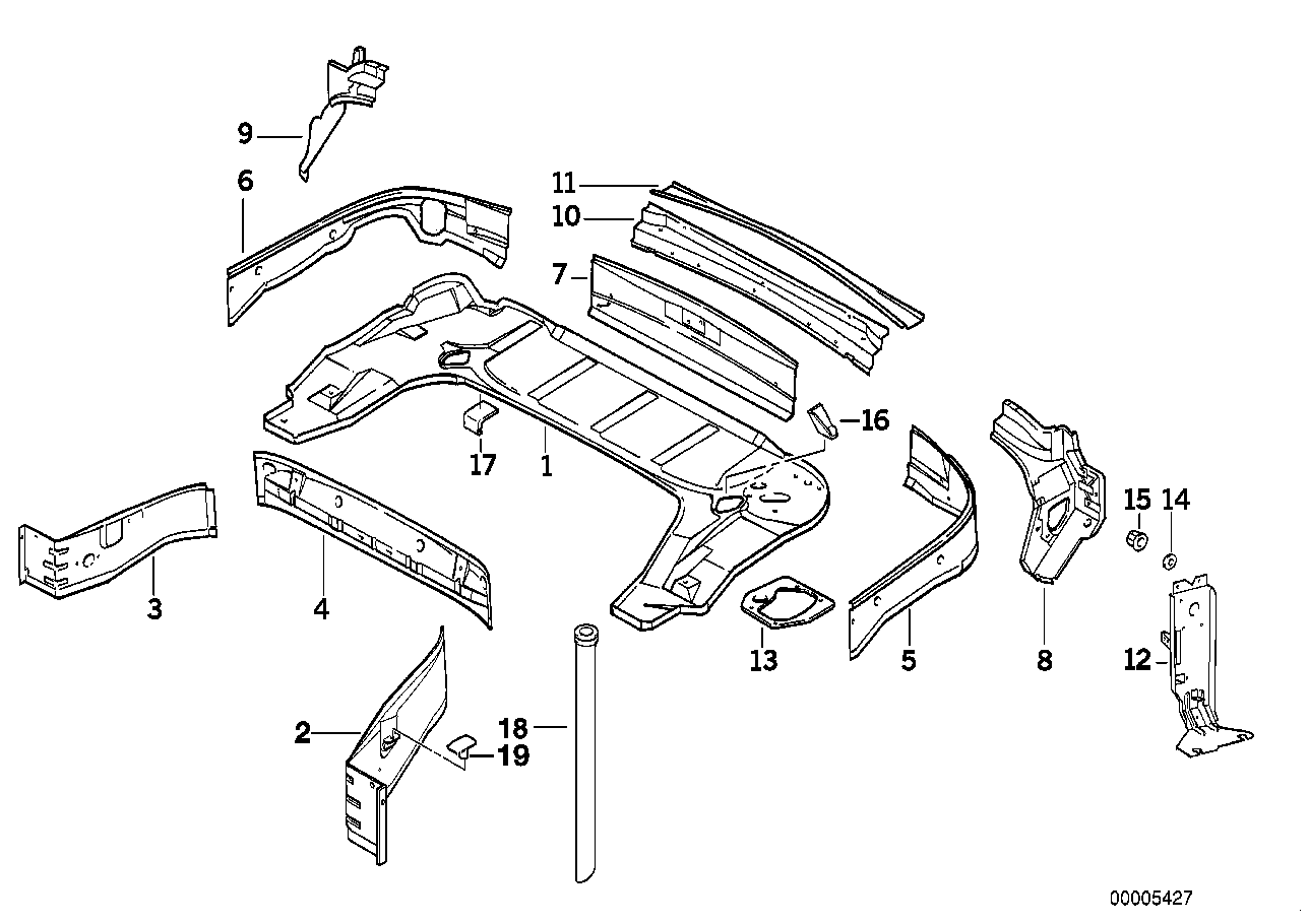 Genuine BMW 41138185169 E36 Bracket Cd-Changer (Inc. 328i, 320i & 325i) | ML Performance US US Car Parts