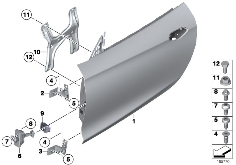 Genuine BMW 51217128267 E89 Door Brake (Inc. Z4 35i, Z4 23i & Z4 18i) | ML Performance US US Car Parts
