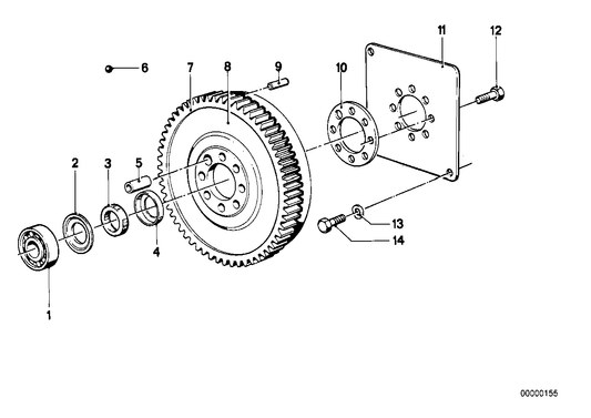 Genuine BMW 11221713883 E30 E28 Flywheel (Inc. 525e, 520i & 325e) | ML Performance US US Car Parts