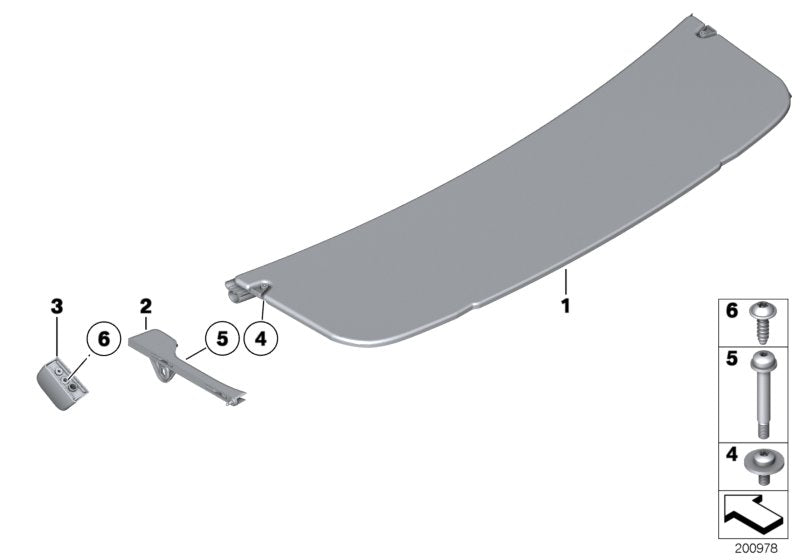 Genuine BMW 51497229903 Parcel Shelf, Rear SCHWARZ (Inc. 530d 155kW, 530dX & 530d) | ML Performance US US Car Parts