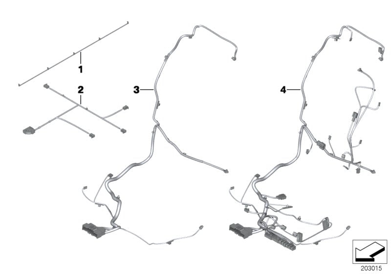Genuine BMW 61129252423 Rep. Wiring Harness, With Airbag, Fr.Le (Inc. 535i, 740d & Alpina B7X) | ML Performance US US Car Parts