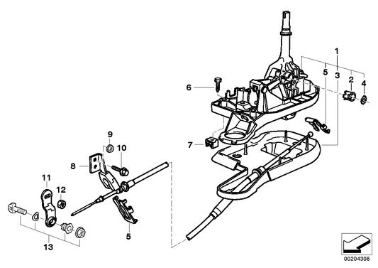 Genuine BMW 25161423014 E39 Cable Noise Absorbing THM (Inc. 528i) | ML Performance US US Car Parts