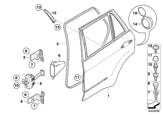 Genuine BMW 51227263447 E70 Grommet, Door Brake, Rear (Inc. X5) | ML Performance US US Car Parts