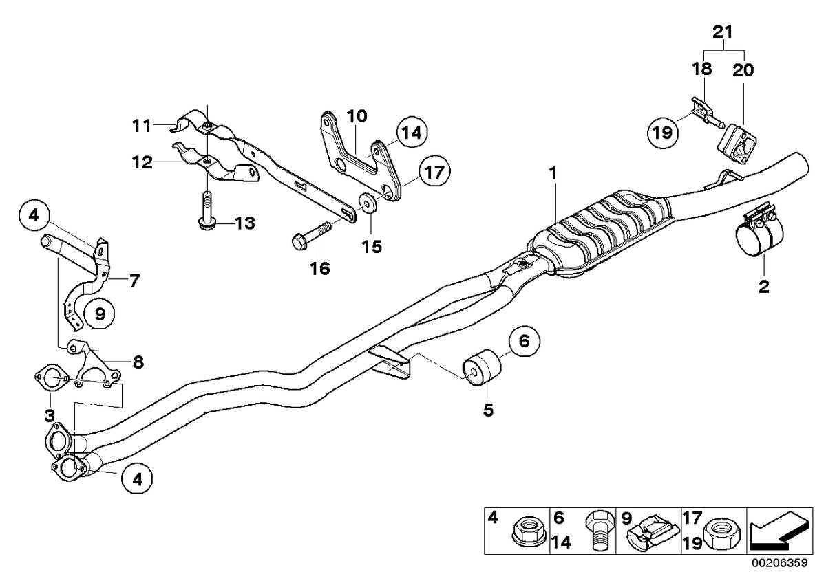 Genuine BMW 18207544261 E60 E61 Bracket (Inc. 525xi & 530xi) | ML Performance US US Car Parts