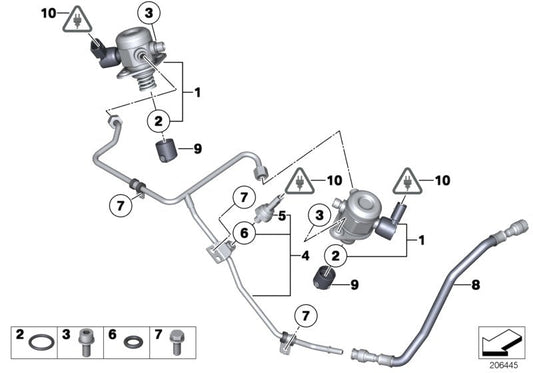 Genuine BMW 13538623426 Fuel Hose (Inc. M760iX & M760LiX) | ML Performance US US Car Parts