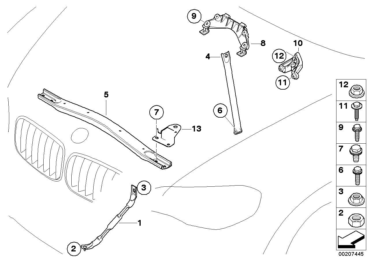 Genuine BMW 51717179434 E71 Cross Brace (Inc. X6 50iX) | ML Performance US US Car Parts