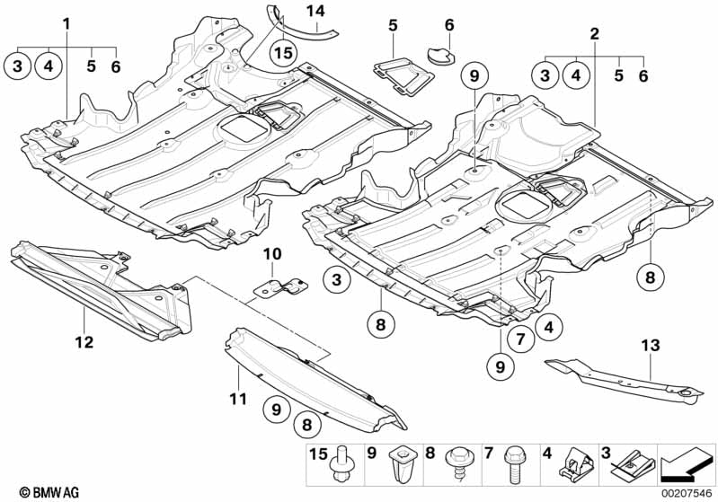 Genuine BMW 51758046495 Underhood Shield