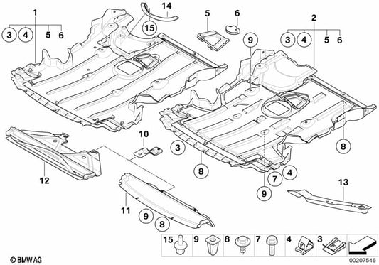 Genuine BMW 51758046495 Underhood Shield