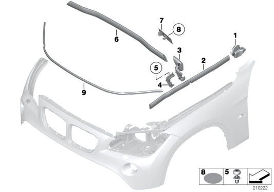 Genuine BMW 51712993038 E84 Cover (Inc. X1) | ML Performance US US Car Parts