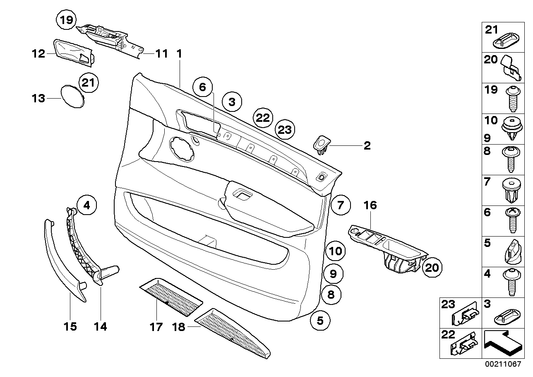 Genuine BMW 51419147674 E71 E72 TriCover, Pull Strap, Right SCHWARZ (Inc. Hybrid X6 & X6) | ML Performance US US Car Parts
