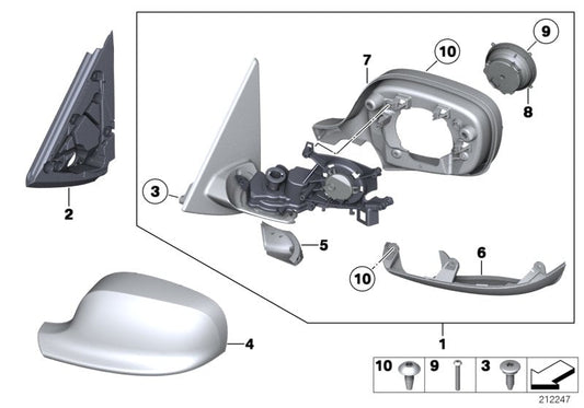 Genuine BMW 51162993418 E84 E83 Set Of Covers, Housing, Lower (Inc. X1) | ML Performance US US Car Parts
