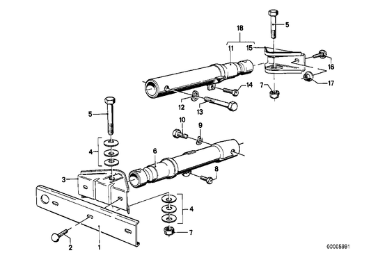 Genuine BMW 51121830650 E21 E28 Support Shock A0Sorber (Inc. 524td, 528e & 533i) | ML Performance US US Car Parts