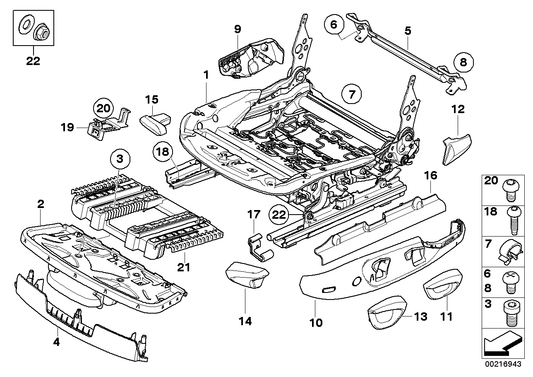 Genuine BMW 52106985594 E92 Seat Trim, Right CREAMBEIGE (Inc. 328xi, 330xd & 330i) | ML Performance US US Car Parts