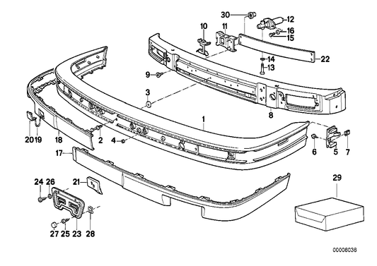 Genuine BMW 51111966842 E30 Intermediate Piece RECHTS (Inc. 318i, 320i & 325i) | ML Performance US US Car Parts