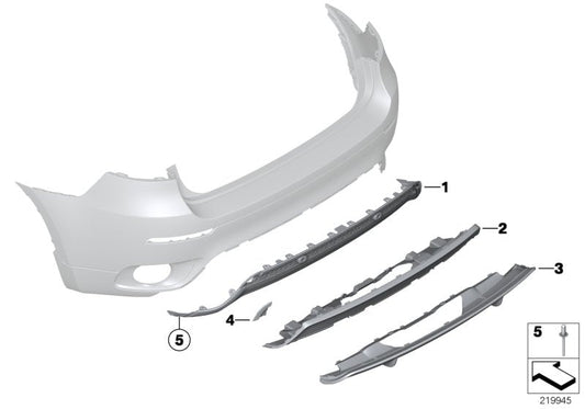 Genuine BMW 51122159367 E71 E72 Cover For Diffuser (Inc. X6) | ML Performance US US Car Parts