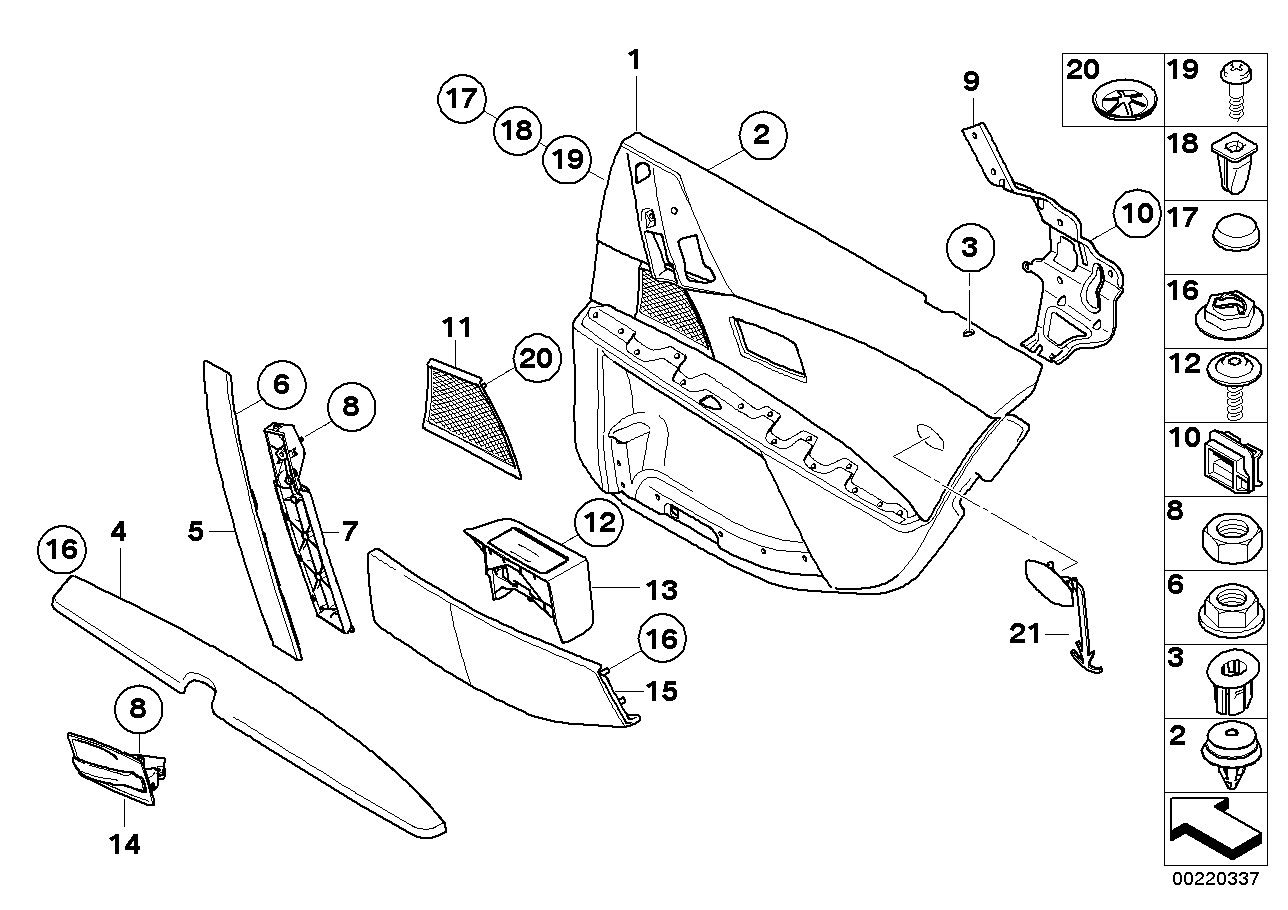 Genuine BMW 51427078751 E60 E61 Door Lining Leather Rear Left KASTANIENBRAUN (Inc. 520d, 535d & 545i) | ML Performance US US Car Parts