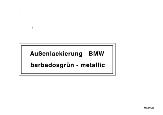 Genuine BMW 51141867559 E30 E28 E23 Label GRAPHIT-MET (Inc. 528e, 728iS & M6) | ML Performance US US Car Parts