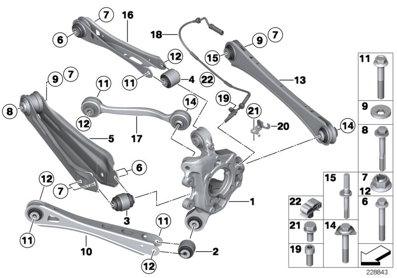 Genuine BMW 34526787704 F25 F26 Bracket For Pulse Generator, Right (Inc. X3 & X4 20iX) | ML Performance US US Car Parts