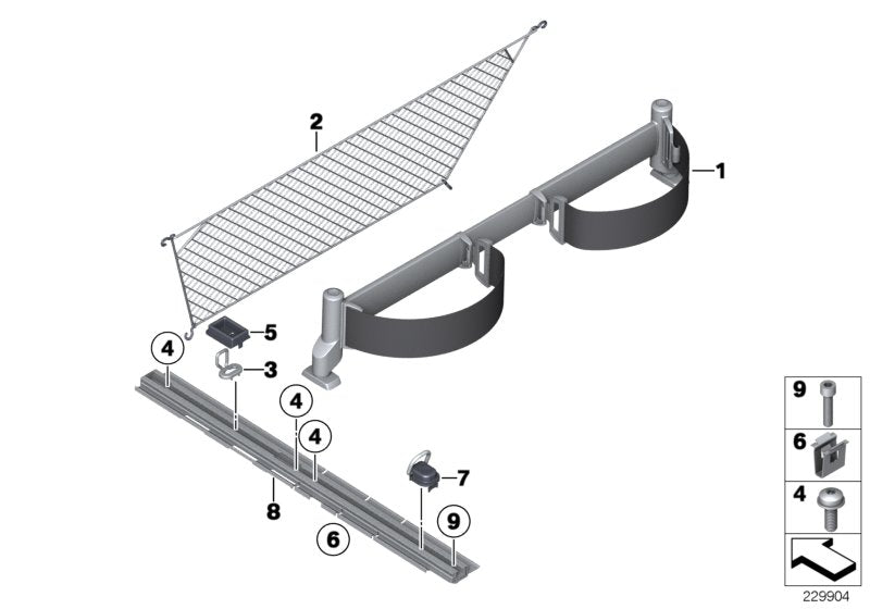 Genuine BMW 51479175147 F25 F26 Lashing Rail, Left (Inc. X4 35iX & X3) | ML Performance US US Car Parts