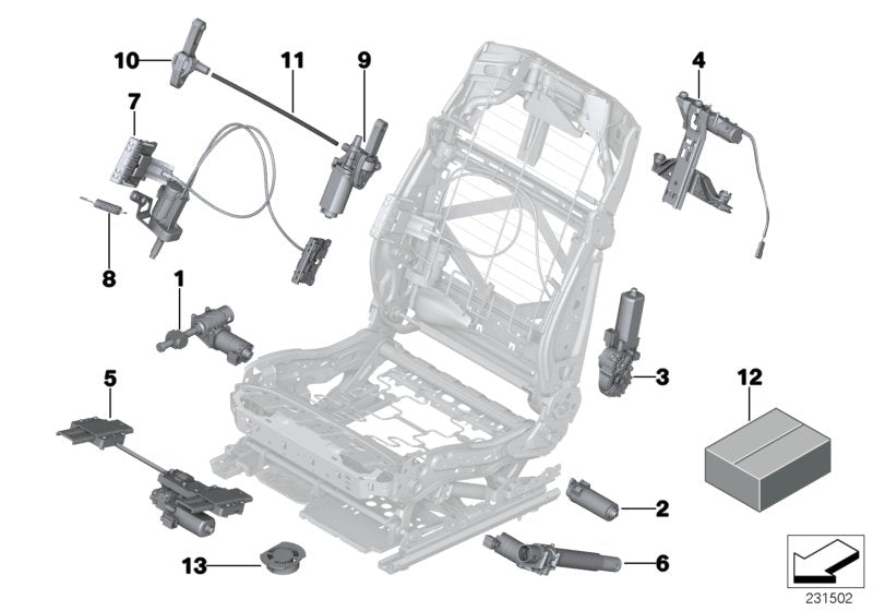 Genuine BMW 52107242069 Set Of Flexible Shafts (Inc. 528iX, 520d ed & 750i) | ML Performance US US Car Parts