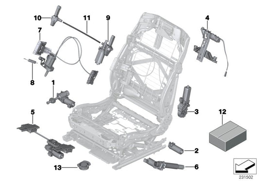 Genuine BMW 52107242069 Set Of Flexible Shafts (Inc. 528iX, 520d ed & 750i) | ML Performance US US Car Parts