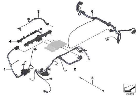 Genuine BMW 12517594751 Wiring Harness, Engine Ignition Module (Inc. 730i, 523i & 530i) | ML Performance US US Car Parts