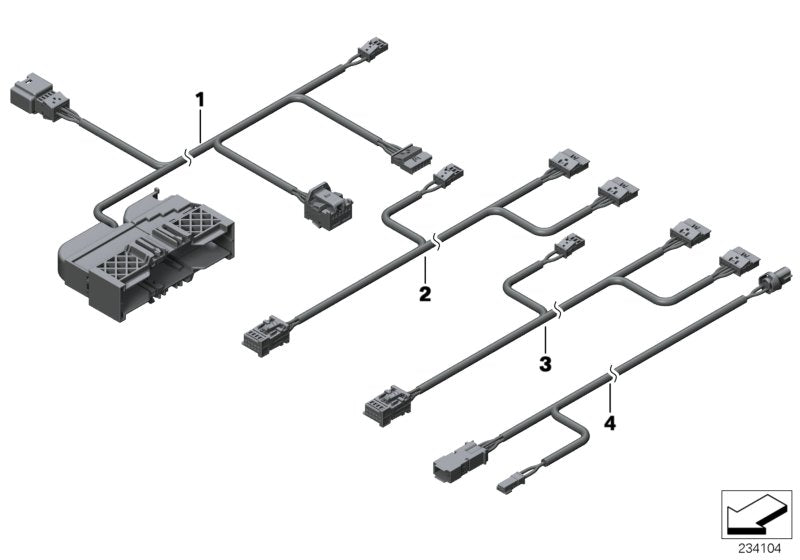 Genuine BMW 61129228850 F25 Wiring Set Seat, Passenger's Side (Inc. X3) | ML Performance US US Car Parts