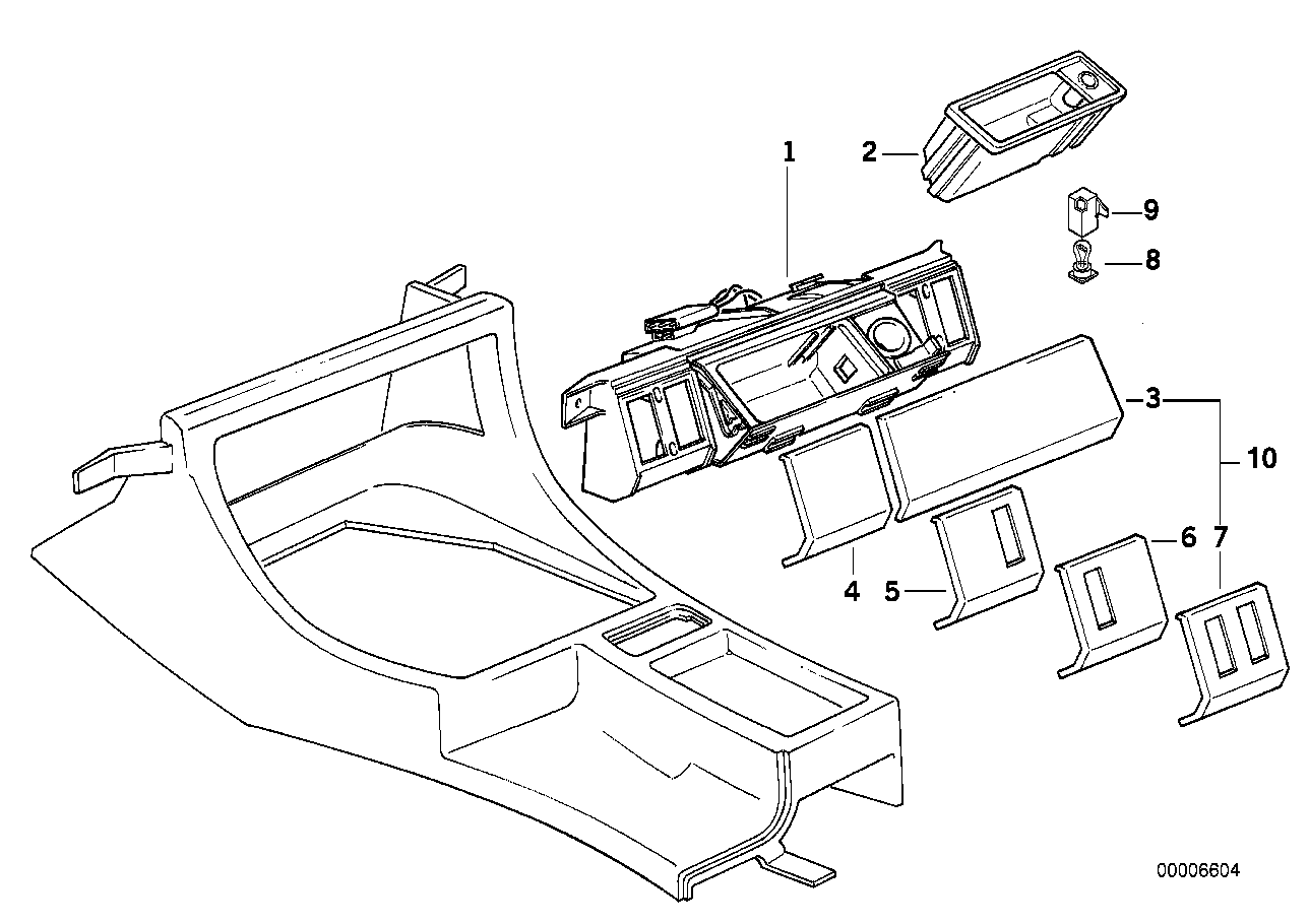 Genuine BMW 51168136259 E32 Covering Cap (Inc. 750iL, 730i & 730iL) | ML Performance US US Car Parts