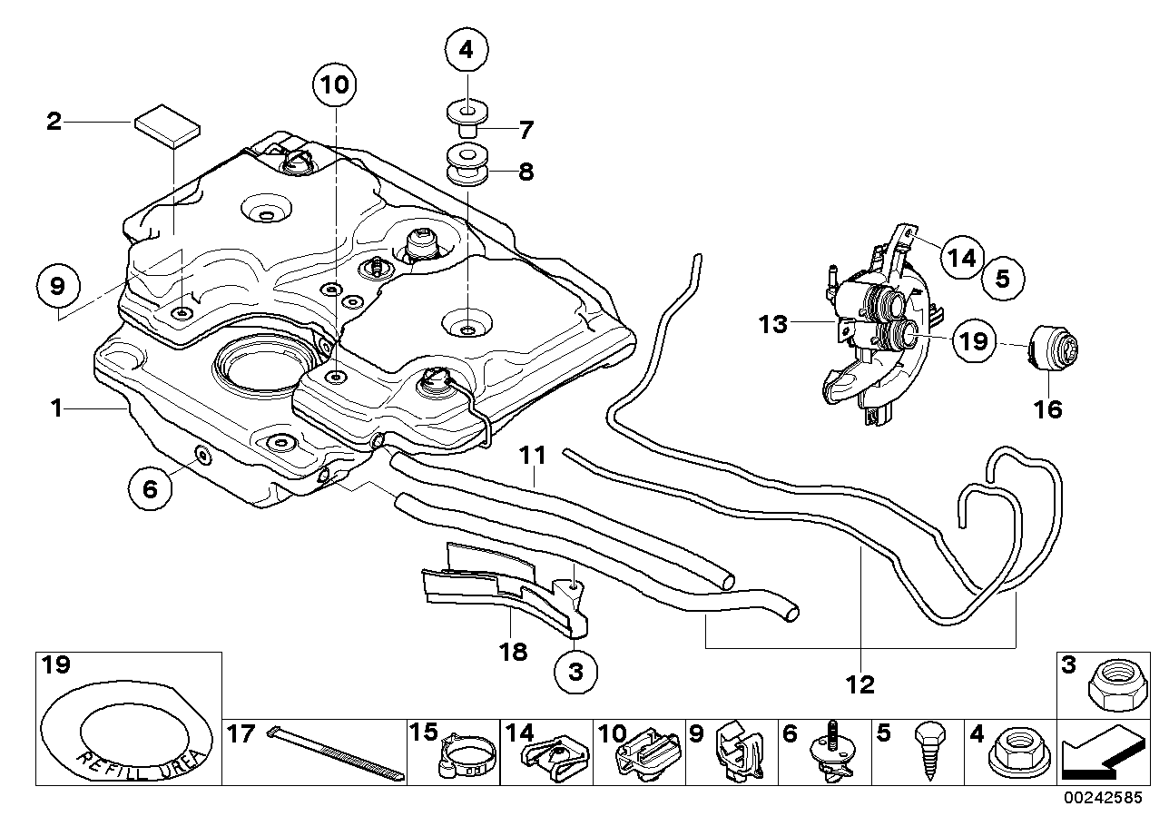 Genuine BMW 16197204927 E71 E90 E70 Lock Pin (Inc. X5) | ML Performance US US Car Parts
