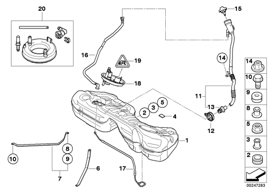 Genuine BMW 16117194205 E90 Filler Pipe (Inc. 328i & 328xi) | ML Performance US US Car Parts
